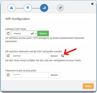 ESP8266 Wizardzugangsclient