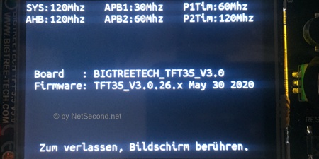TFT35 V3.0 Info Modus