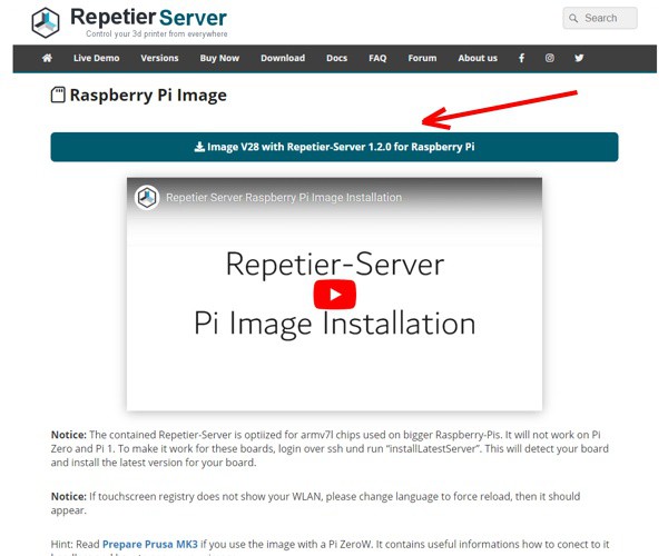 repetierserv imageselect