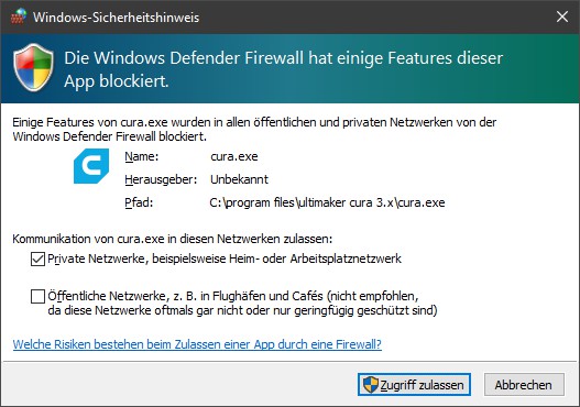 cura3 firewall