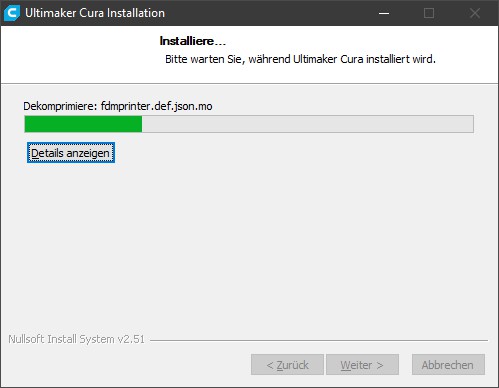 cura3 installation